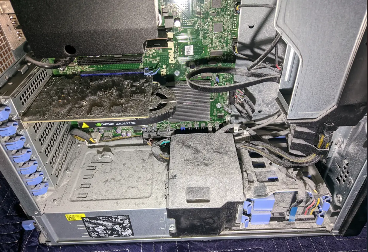 A circuit board was contaminated by water, but expert professional restoration practices were able to return it to pre-loss condition, minimizing the impact on business operations.