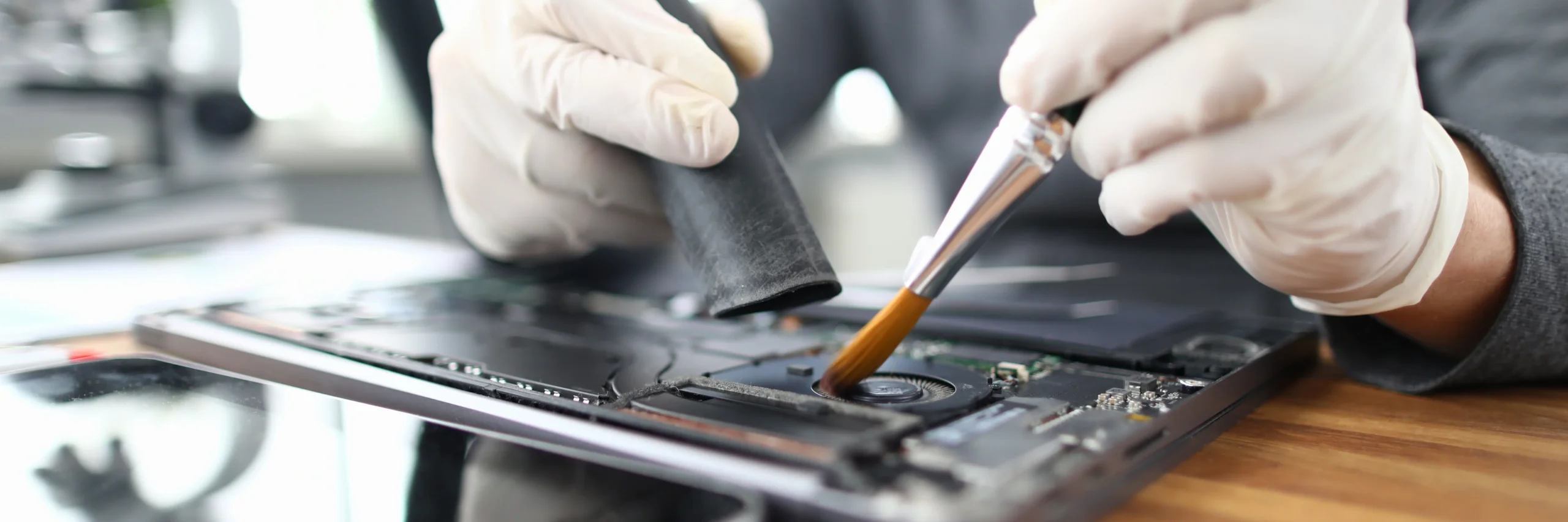 Experts can determine which of a variety of cleaning techniques is most appropriate based on the damage and equipment type.