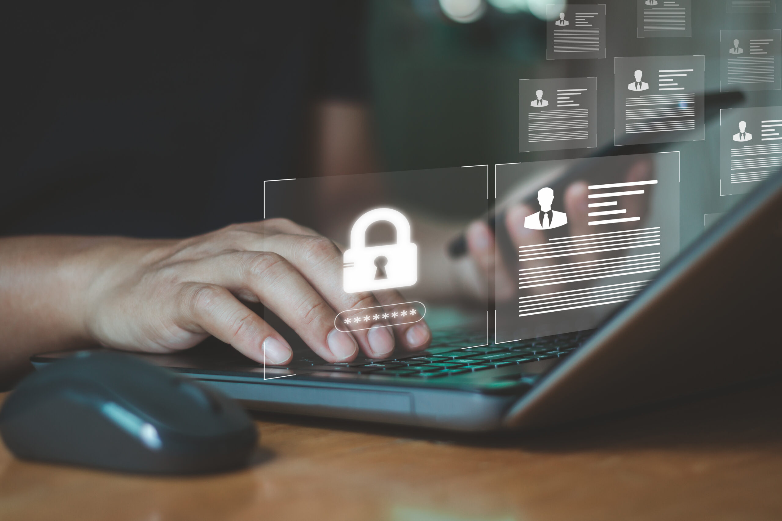 Storing digital records using password protection or encrypting the files helps maintain confidentiality during the claims process.