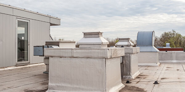 Roof with a modern metal roofing system