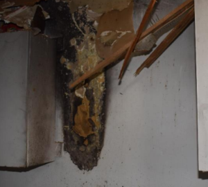 v-shaped fire pattern